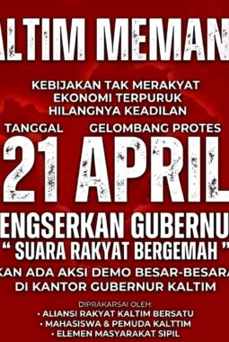 Kaltim Memanas, Aliansi Serukan Aksi Besar dan Layangkan Surat Terbuka ke Presiden