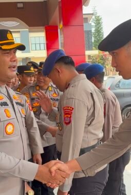 Perkuat Penanganan Karhutla, Polres Kutai Barat Terima 30 Personel BKO Polda Kaltim